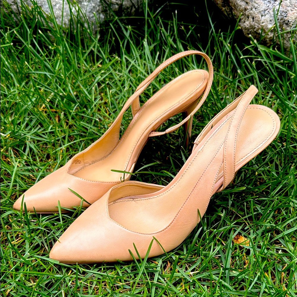 Michael Kors Elegant Nude Slingback Heels